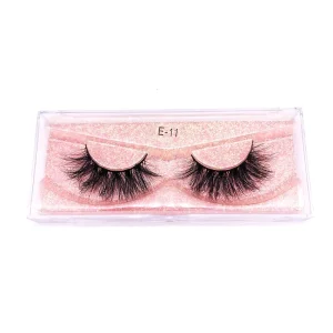 Mink Lashes 3D Mink Eyelashes 100% Cruelty Free Lashes Handmade Reusable Natural Eyelashes Wispies False Lashes Makeup E11