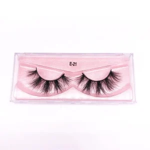 Mink Lashes 3D Mink Eyelashes 100% Cruelty Free Lashes Handmade Reusable Natural Eyelashes Wispies False Lashes Makeup E21