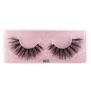 Mink Lashes Bulk Eyelashes Mixed Styles 20MM Natural 3D Handmade Black Cotton Band Glossy Private Label