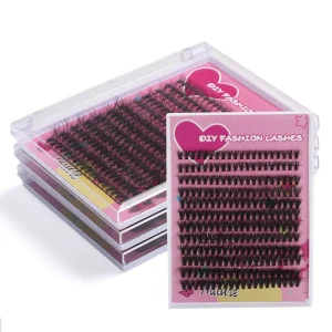 Mink Natural Fluffy Diy Lash Extension Custom Logo Segments 0.05 Cluster Lashes Kit Private Label