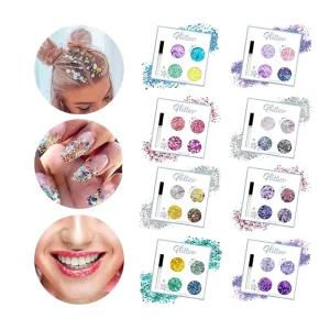 Mix Chunky Eyeshadow Nail Glitter Polyester Holographic Cosmetic Face Body Glitter for Makeup Decoration
