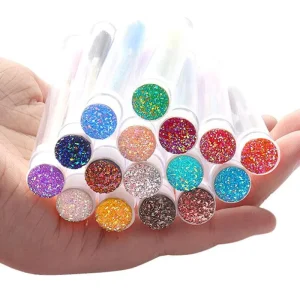 Mix Color Clear Tube Diamond Lash Wand Mascara Wands for Lash Extensions Disposable Eyelash Brushes