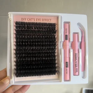 Mix Curl Individual LashClashesSoftFaux Mink Breathable Comfortable Daily and Party Makeup Cross border Individual Lash Clusters