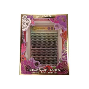 Mix Design Handmade OEM DIY Lash Kit Segment Eyelashes 20D 30D 40D Individual Cluster Synthetic Hair Sharp Base Fans 12 Rows