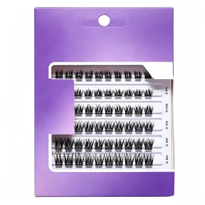 Mixed CD Curl Reusable Synthetic Faux Mink Lashes 8 16mm Manga Spiky DIY Beauty Cluster Eyelashes Custom Logo Factory