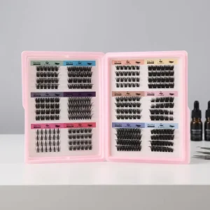 Mixed Curl Cluster Lashes Individual Eyelash Clusters for Salon DIY Reusable Natural Look Long Lasting