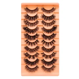 Mixed Dramatic Thick Eyelashes High Quality 10 Pairs Faux Cil Naturel False Lashes