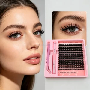 Mixed Length 20 Clusters Salon Quality Segment Lashes for Valentine’s Day
