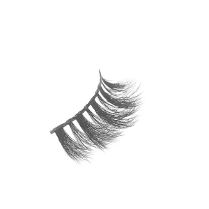 Mixed Natural Thick Faux Mink False Eyelashes with Plastic Cotton Band Deep Wave Lashes Eyelash Tray 1