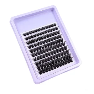 Mixed Short and Long Tips Cluster Lashes Gradient Visual Layer Cluster Lashes for Daily Dating and Leisure Occasions