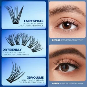 Mixed Size Manga Style Reusable Manga Lash Clusters Private Label Lash Clusters for Custom Logo Orders