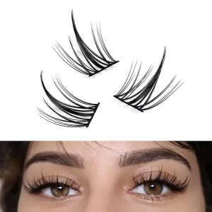 Mixed Tray 6 16MM Segmented D Curl Long Individual Lashes Cluster Lashes DIY Lash Extension Kit