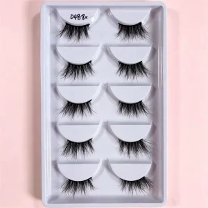 Most Popular Corner Half Short Eyelashes Premium Real Mink Half Strip Eyelashes Soft Natural Half Eye Lashes