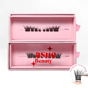 Most Popular Pre Glued Lash Clusters Segmented Self Adhesive Press on Lashes No Glue Need Reusable Vegan Eyelash Extension