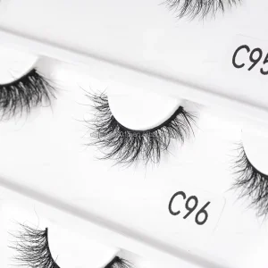 Most Popular Strip Lashes Natural Looking Full Strip Eyelash Custom Logo Package Volume Lash Strip
