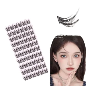 Mouse LC for Natural Realistic DIY Eyelash Extension Kit MJ Model Machine Made Synthetic Hair Glue Free