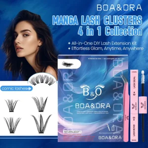 Multi Layer Wispy Manga Look Fluffy Lash Clusters Wispy Lash Clusters for Daily Party Eye Makeup