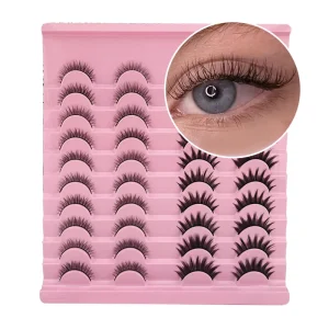 Multi Styles Strip False Eyelashes Comfortable Soft Lightweight Reusable Natural Eye Lashes For Daily Makeup