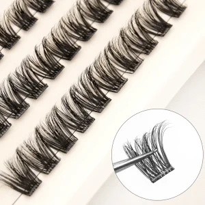 NEW Pre Glued DIY Lash Clusters Self Adhesive for Lashes up to 50 Styles 10-16mm Length Ultrafine Cotton Band