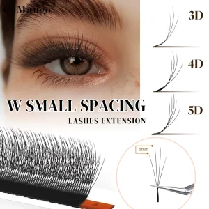 Narrow W Shaped Flat Base Premade Volume Lash Extensions 3D 4D 5D Easy Application Professional Eyelash Supplier