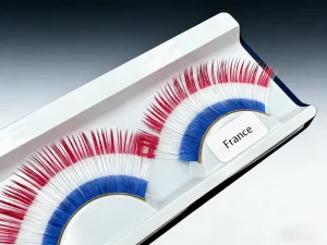 National Flag Design False Eyelashes 3D Lightweight Lashes in Stock for Makeup Supplier