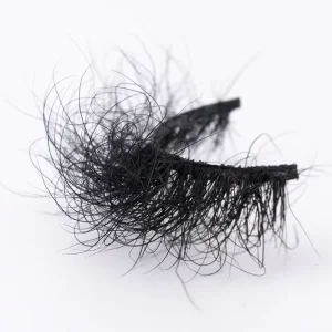 Natural 3D Real Mink Volume Short Lashes Full Strip Messy Eyelash Vendor Bulk Short Mink Lashes
