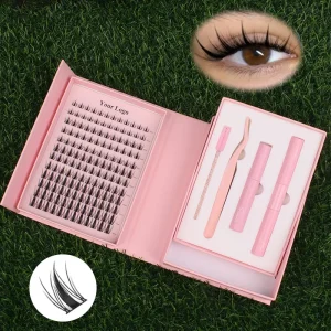 Natural Bottom Lash Clusters Bulk Set Dd Curly Anime Diy Eyelash Cluster Lashes Kit