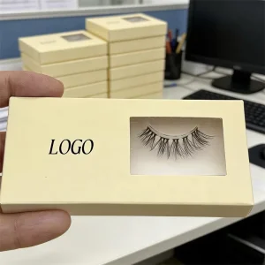 Natural Cruelty-Free Invisible Clear Band Synthetic Hair Lashes Private Label Wholesaler Strip Eyelashes