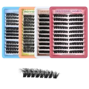 Natural Curly Segmented Faux Mink False Eyelashes Mixed Set Three dimensional Lightweight Large Capacity Made Qingdao