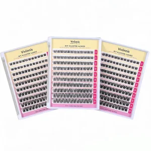 Natural DIY Cluster Lashes Segmented Individual Eyelash Clusters Soft Application Lash Extensions Custom Label Factory
