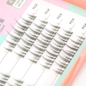 Natural DIY Lash Clusters 5 Rows Faux Mink Segmented False Lashes Eyelash Supplier