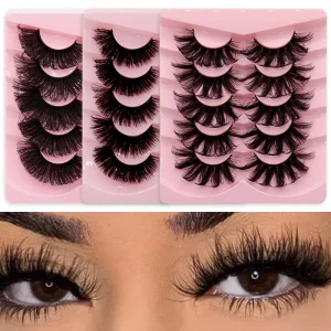 Natural Eyelash 3D Faux PBT Curly Short Lashes Messy for Strip Eyelash Supplier Manufacturer Natural Black Handmade