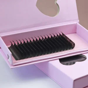 Natural Eyelash Extensions, 0.03 0.05 0.07 0.15 0.20 mm, Matte Black, Custom Logo