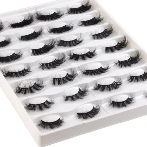 Natural Eyelash Invisible Band Lash 15mm Bling Eyelash Packaging Box