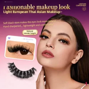 Natural Eyelashes 3d Faux Mink Volume Short Messy Strip Lash Vendor Bulk Black Cruelty Free Reusable Self adhesive Mix