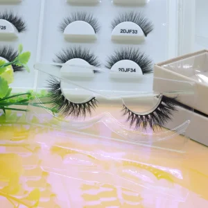 Natural Eyelashes 3d Real Mink Volume Short Mink Lashes Messy Fluffy Strip Lash Vendor Bulk