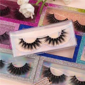 Natural Eyelashes 3d Real Mink Volume Short Mink Lashes Messy Strip Lash Vendor Bulk