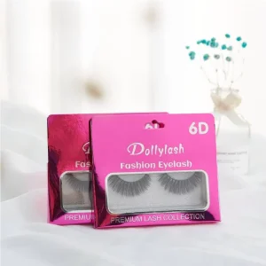 Natural Eyelashes 6d Fluffy Full Strip Eyelash Hair Synthetic Eyelashes Black Cotton Band False Eye Lashes