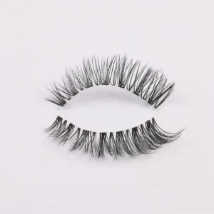 Natural Eyelashes Clear Band Lashes Invisible Band Reusable Wispy Lashes Custom Logo Strip Lashes Private Label