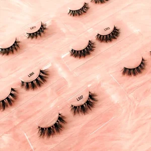 Natural Eyelashes Fluffy Full Strip Faux Mink Cruelty-freeeyelashes Black Cotton Band False Eye Lashes