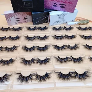Natural False Eyelash Strip Faux Mink Lashes Cluster Lashes 3D Cruelty Free Reusable Natural Black High Quality