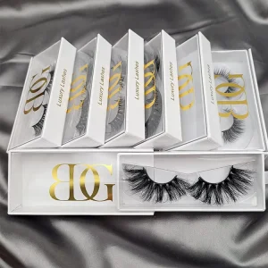 Natural False Eyelashes Faux Mink Lashes Private Label Full Strip Eyelashes