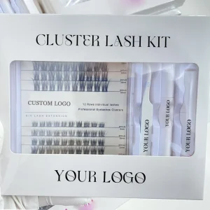 Natural Fluffy C-Curl Lash Cluster Kit, DIY Segment Volume Eyelash Extensions