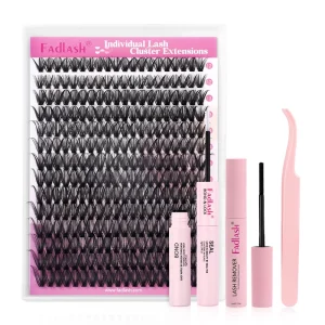 Natural Fluffy Cluster Mink Segment Lashes DIY Eyelash Extensions Kit Cluster False Eyelashes