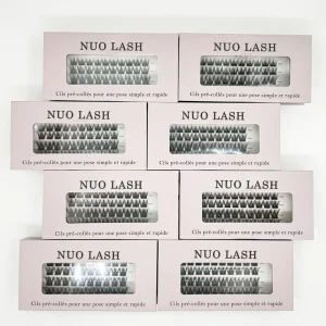 Natural Fluffy DIY Cluster Lashes Russian Volume Eyelash Extensions Pre Glued Press on Lashes Self Adhesive Lashes No Glue Need
