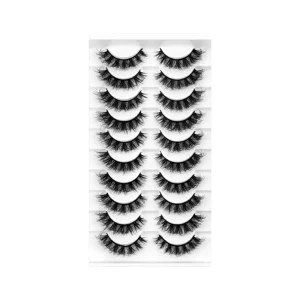 Natural Fluffy Full Strip Lashes Soft Lightweight Reusable Eye Makeup Thick Voluminous Dramatic Style Eyelashes