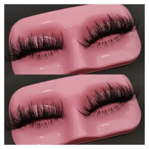 Natural Full Strip Eyelashes Black Cotton Band Lashes Strip Lashes That Look Like Eyelash Extensions