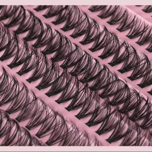 Natural Gradient Length Segment Lash Clashes Matte Black Mink Effect DIY Eyelash Extensions