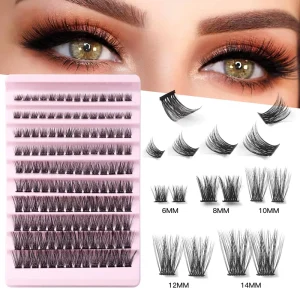 Natural Individual Lashes 20d 30d Diy Segment Lashes Customized 120 Cluster Segmented Cluster Eyelash Extensions