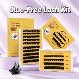 Natural Lash Clusters Handmade DIY Home Application Glue Free Self Stick Design Custom Packaging with Custom Logo Factory Direct